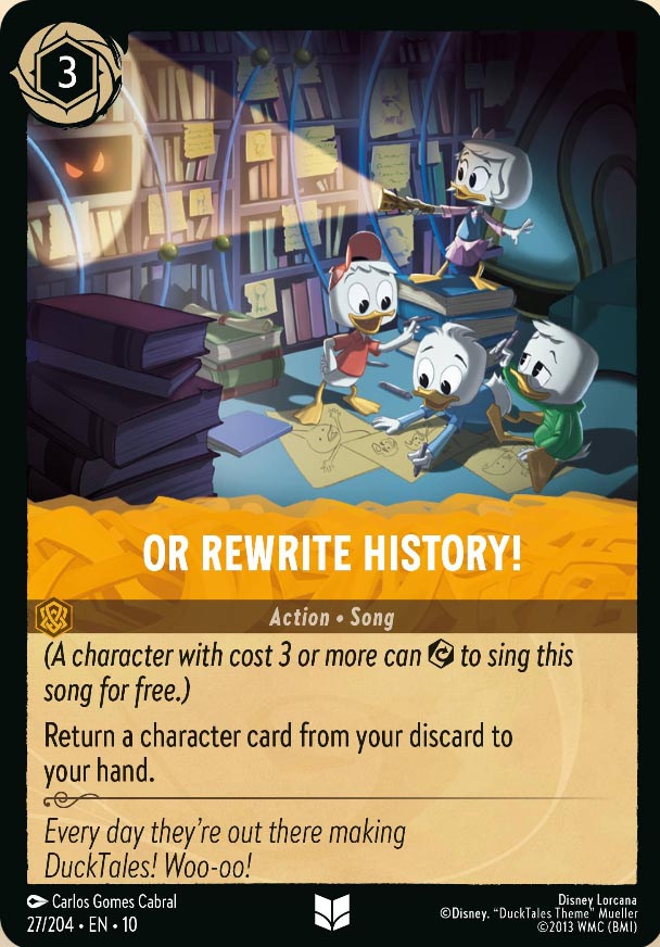 Disney Lorcana TCG: Or Rewrite History!