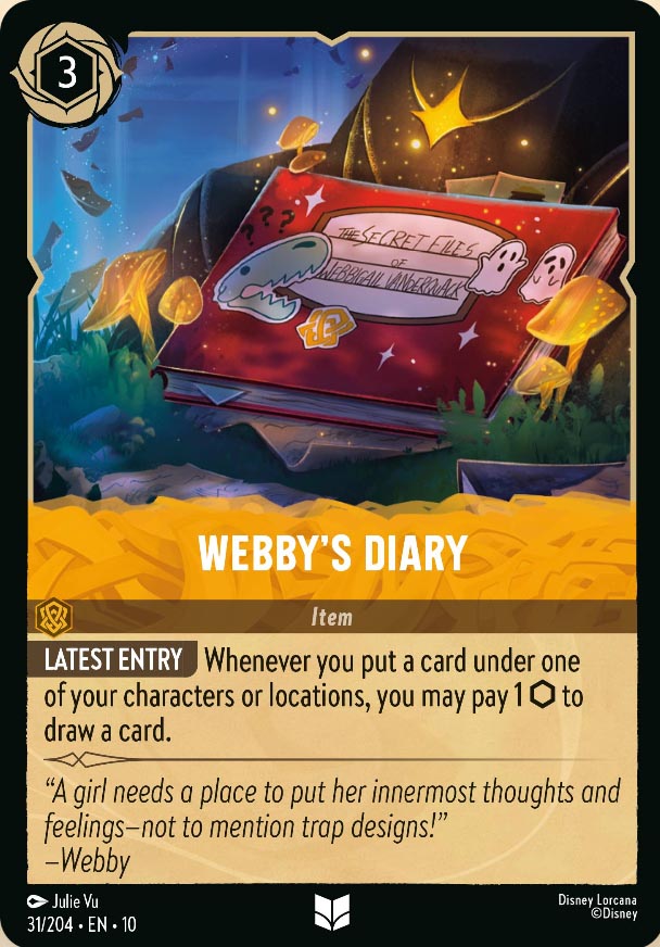 Disney Lorcana TCG: Webby's Diary