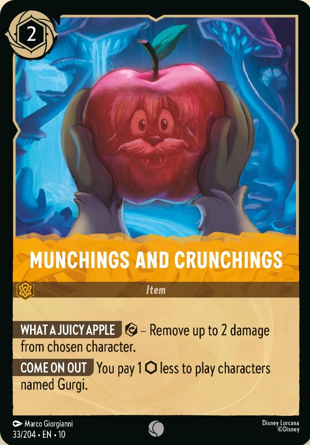 Disney Lorcana TCG: Munchings and Crunchings