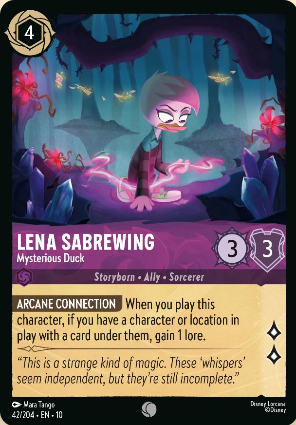 Disney Lorcana TCG: Lena Saberwing, Mysterious Duck