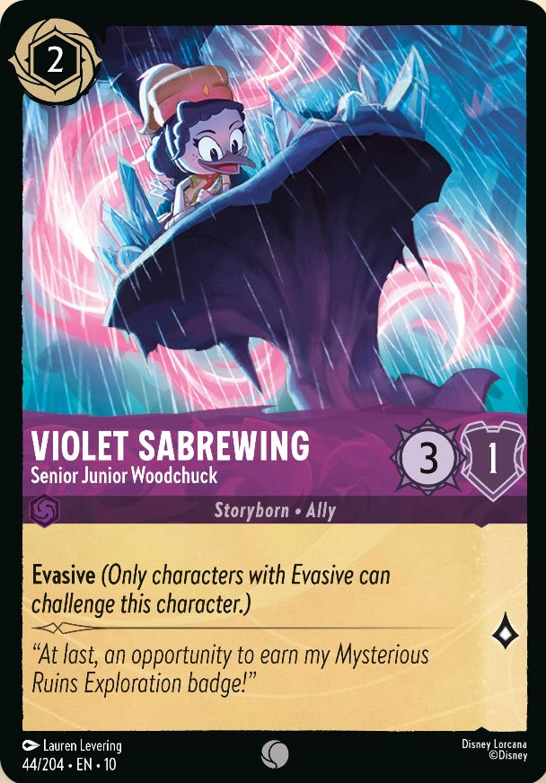 Disney Lorcana TCG: Violet Saberwing, Senior Junior Woodchuck