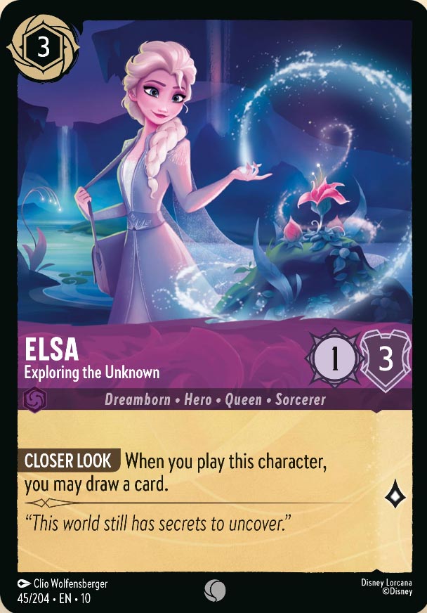Disney Lorcana TCG: Elsa, Exploring the Unknown