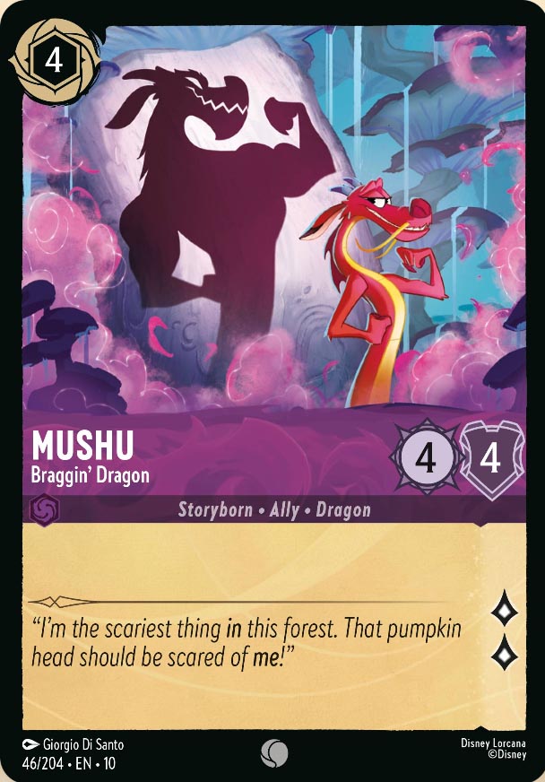 Disney Lorcana TCG: Mushu, Braggin' Dragon