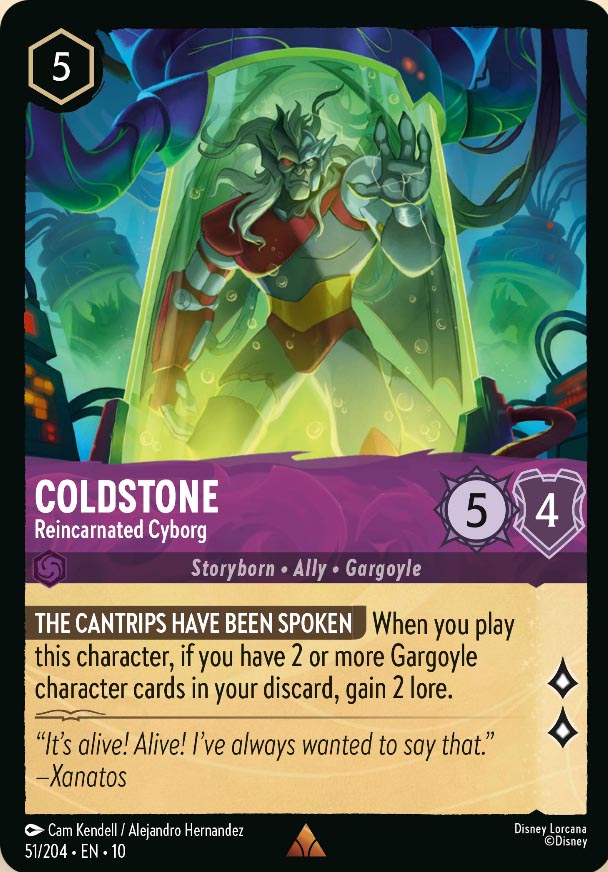 Disney Lorcana TCG: Coldstone, Reincarnated Cyborg
