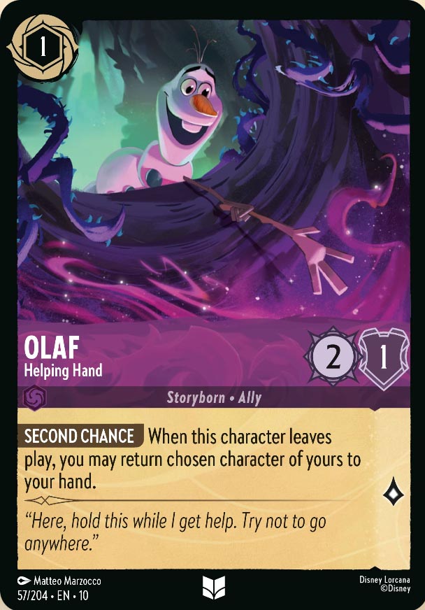 Disney Lorcana TCG: Olaf, Helping Hand
