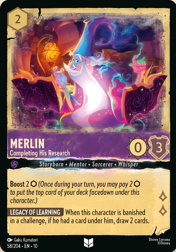 Disney Lorcana TCG: Merlin, Completeing His Research