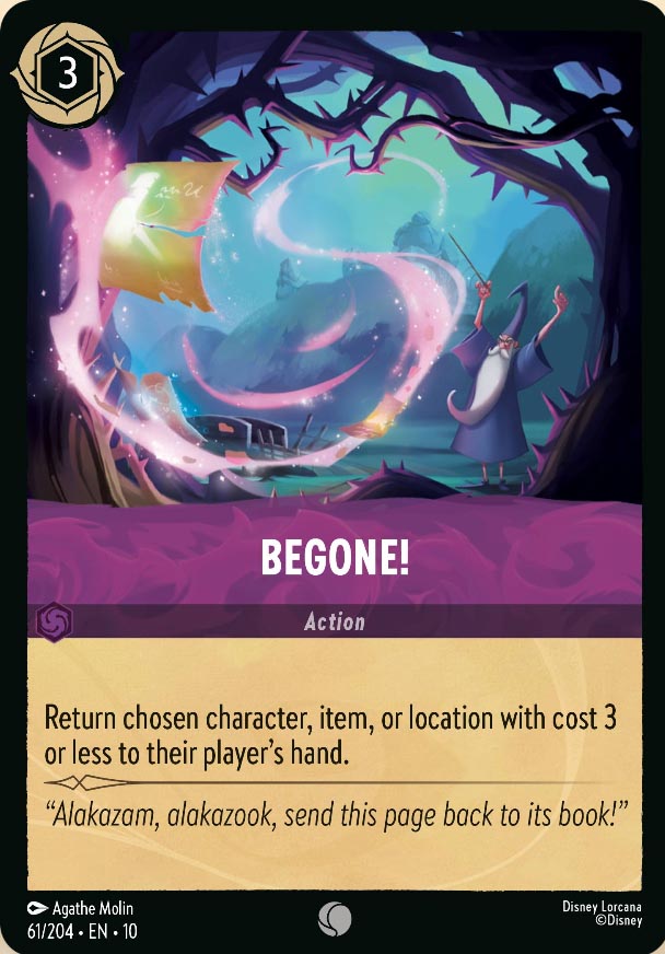 Disney Lorcana TCG: Begone!