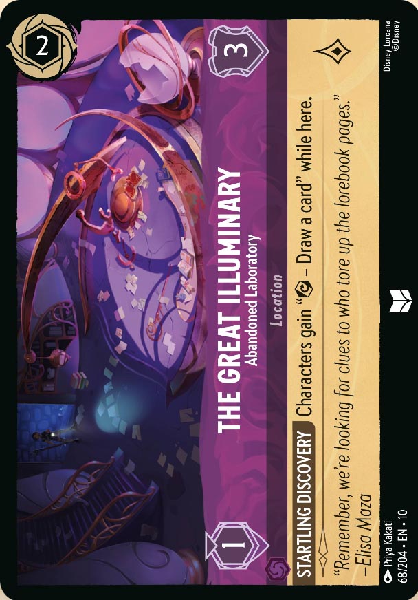 Disney Lorcana TCG: The Great Illuminary, Abandoned Laboratory