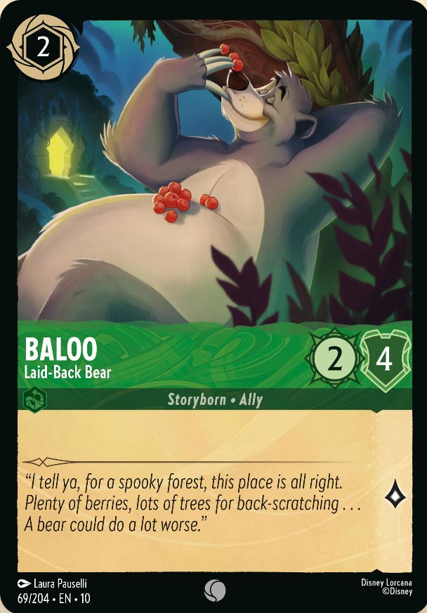 Disney Lorcana TCG: Baloo, Laid-Back Bear