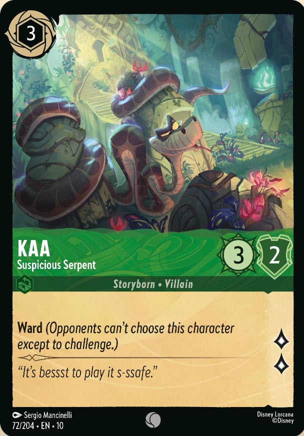 Disney Lorcana TCG: Kaa, Suspicious Serpent