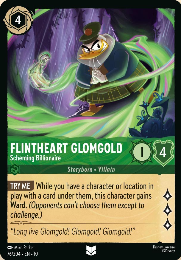 Disney Lorcana TCG: Flintheart Glomgold, Scheming Billionaire