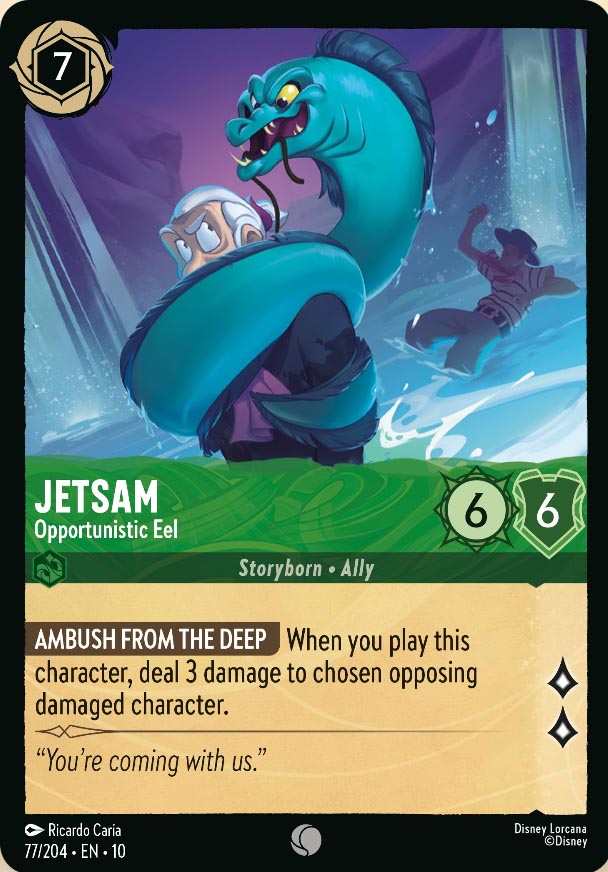 Disney Lorcana TCG: Jetsam, Opportunistic Eel