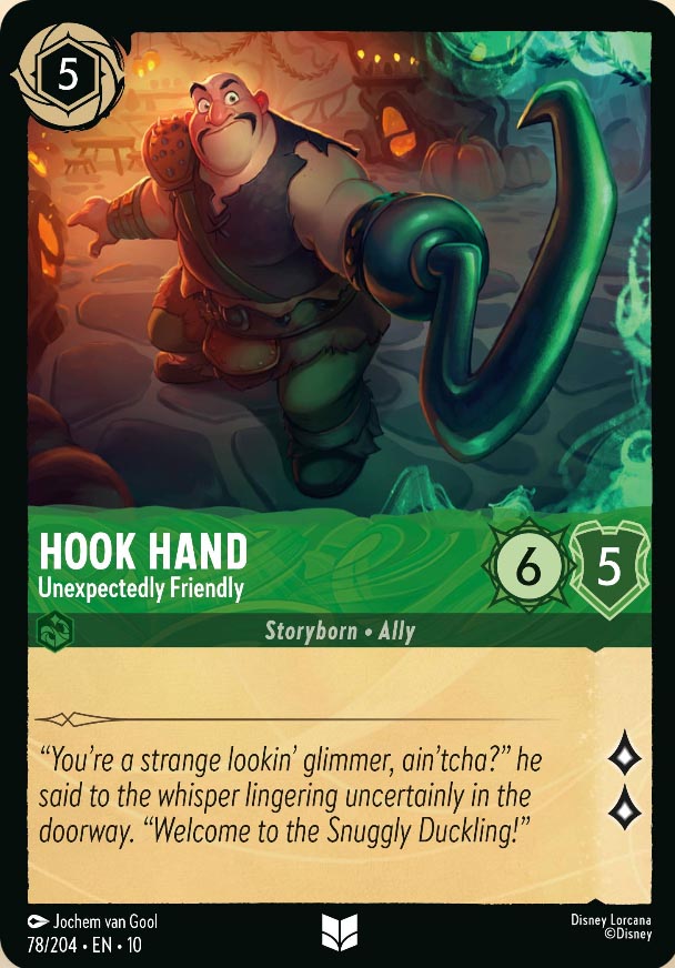 Disney Lorcana TCG: Hook Hand, Unexpectedly Friendly