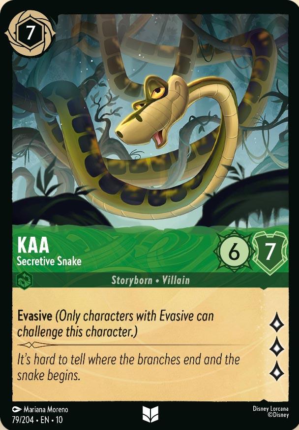 Disney Lorcana TCG: Kaa, Secretive Snake