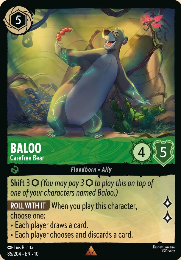 Disney Lorcana TCG: Baloo, Carefree Bear