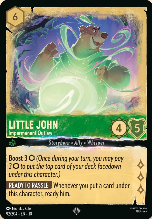 Disney Lorcana TCG: Little John, Impermanent Outlaw