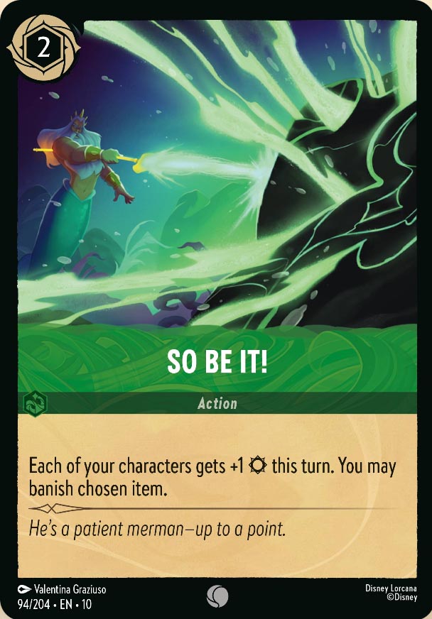 Disney Lorcana TCG: So Be It!