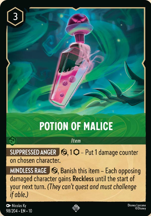 Disney Lorcana TCG: Potion of Malice