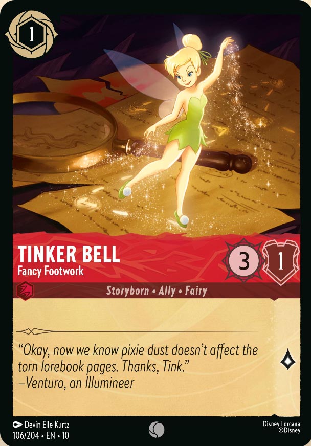 Disney Lorcana TCG: Tinker Bell, Fancy Footwork