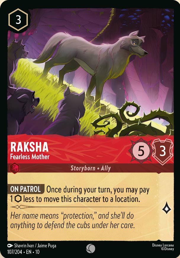 Disney Lorcana TCG: Raksha, Fearless Mother