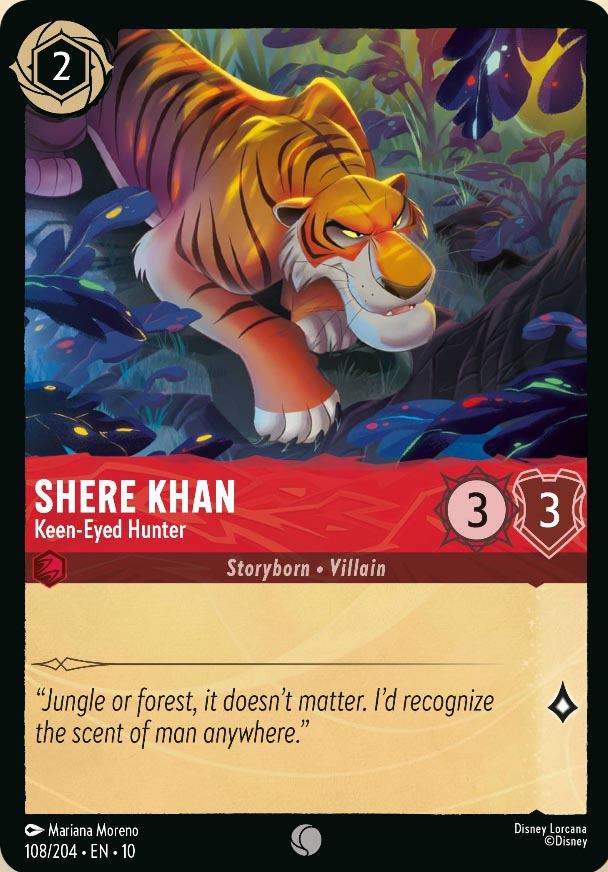 Disney Lorcana TCG: Shere Khan, Keen-Eyed Hunter