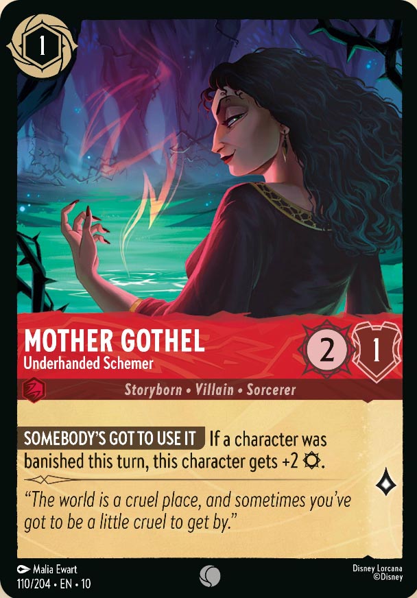 Disney Lorcana TCG: Mother Gothel, Underhanded Schemer