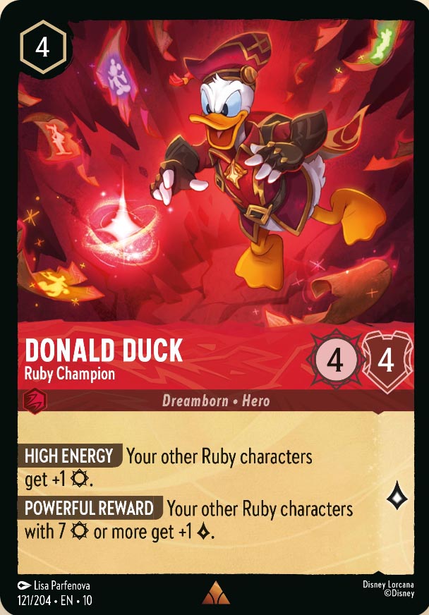Disney Lorcana TCG: Donald Duck, Ruby Champion
