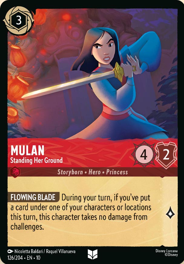 Disney Lorcana TCG: Mulan, Standing Her Ground
