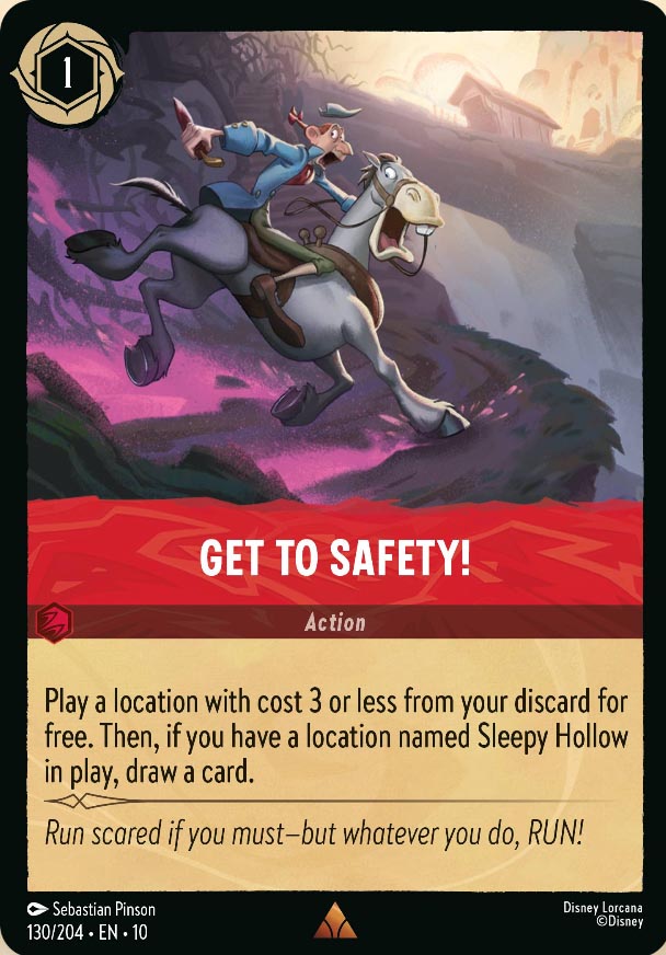 Disney Lorcana TCG: Get To Safety!