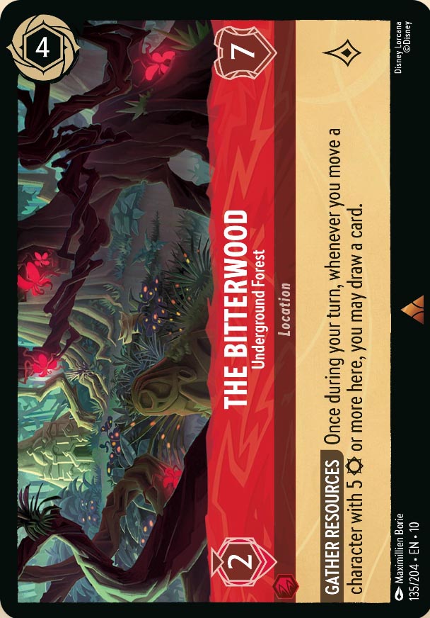 Disney Lorcana TCG: The Bitterwood, Underground Forest