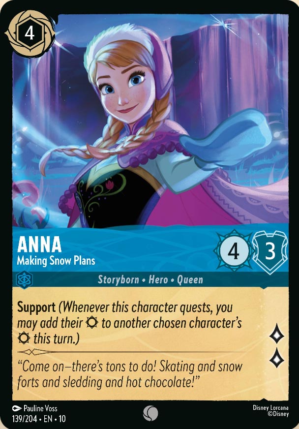 Disney Lorcana TCG: Anna, Making Snow Plans