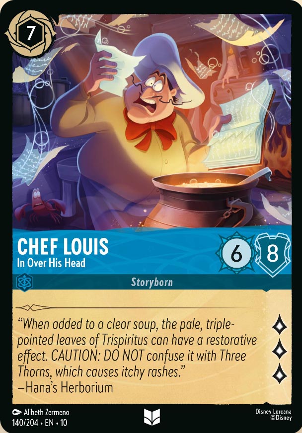 Disney Lorcana TCG: Chef Louis, In Over His Head