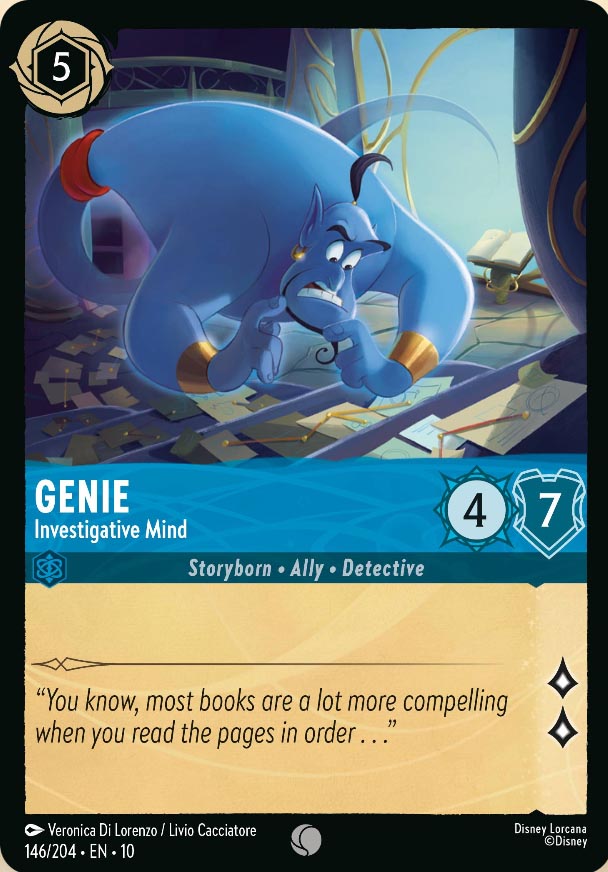 Disney Lorcana TCG: Genie, Investigative Mind
