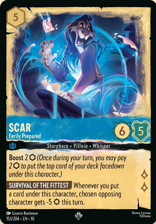 Disney Lorcana TCG: Scar, Eerily Prepared