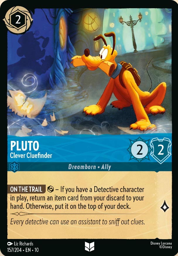 Disney Lorcana TCG: Pluto, Clever Cluefinder