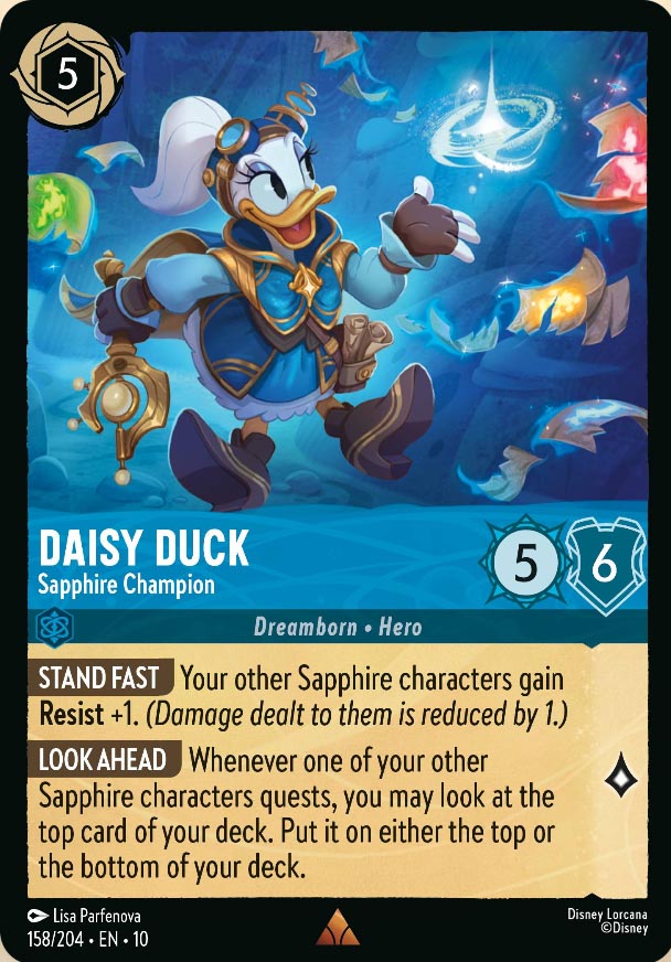 Disney Lorcana TCG: Daisy Duck, Sapphire Champion