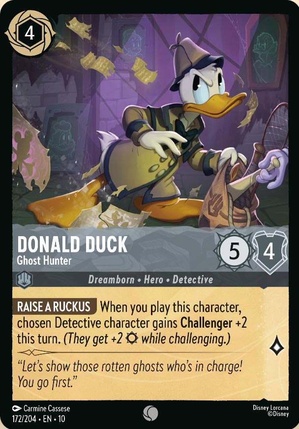 Disney Lorcana TCG: Donald Duck, Ghost Hunter