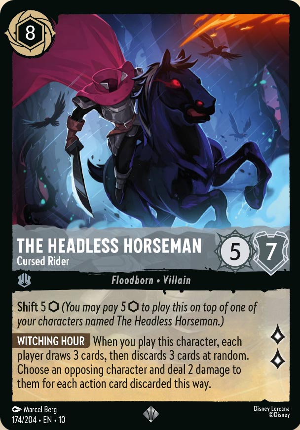 Disney Lorcana TCG: The Headless Horseman, Cursed Rider