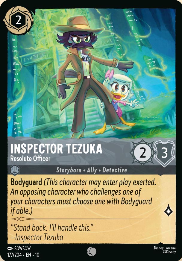 Disney Lorcana TCG: Inspector Tezuka, Resolute Officer