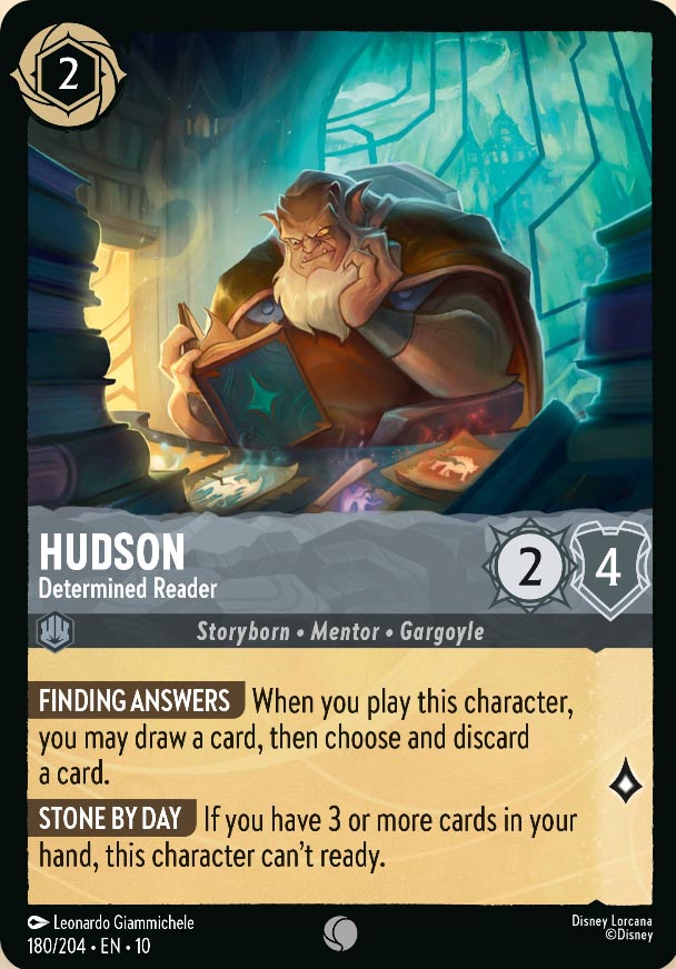 Disney Lorcana TCG: Hudson, Determined Reader