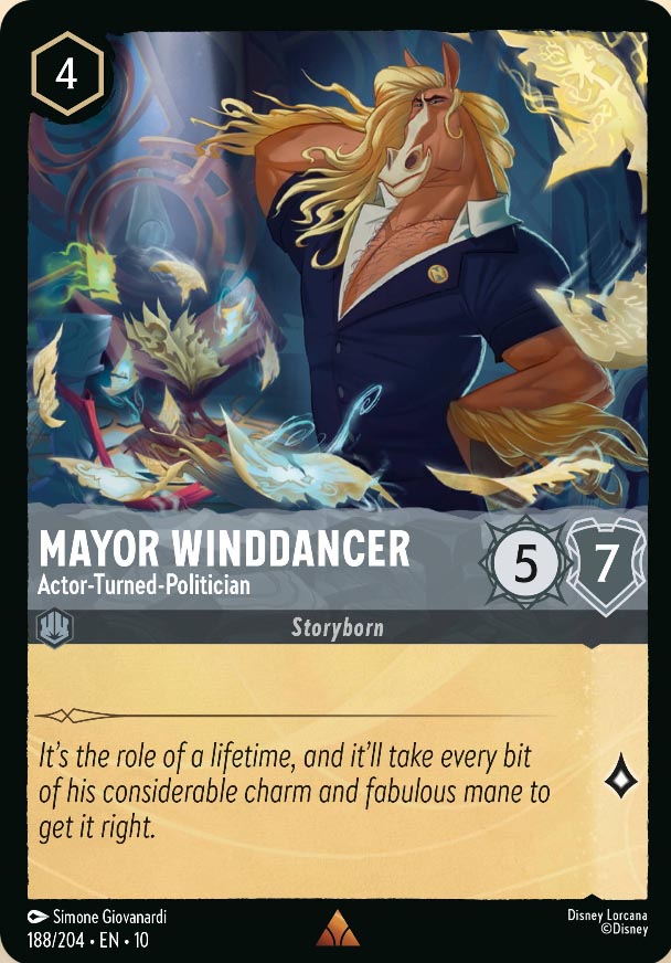 Disney Lorcana TCG: Mayor Winddancer, Actor-Turned-Politician