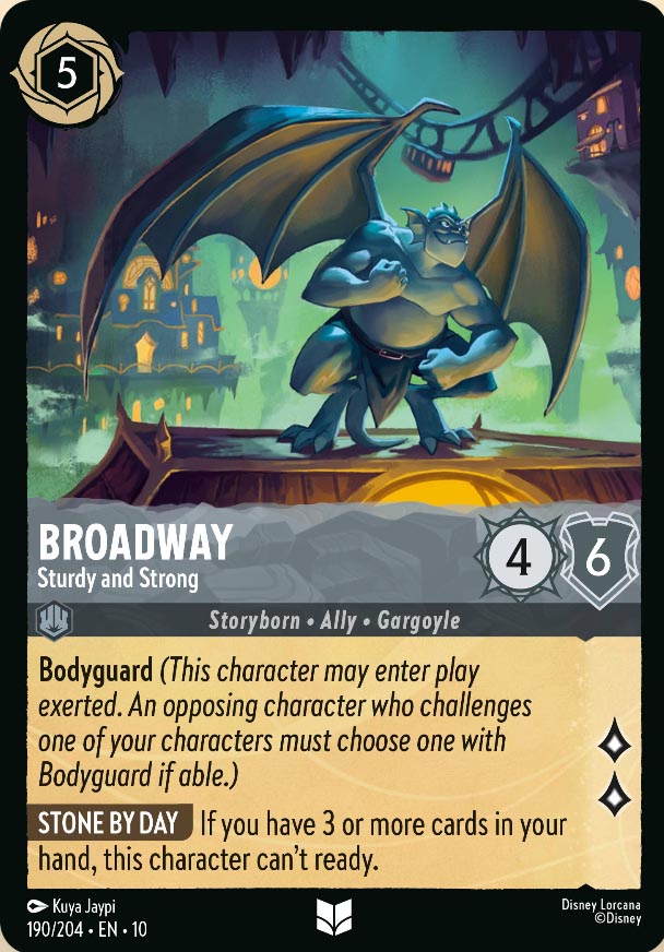 Disney Lorcana TCG: Broadway, Sturdy and Strong