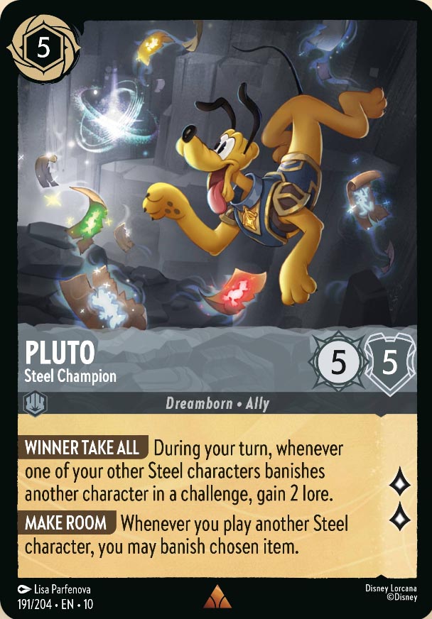 Disney Lorcana TCG: Pluto, Steel Champion
