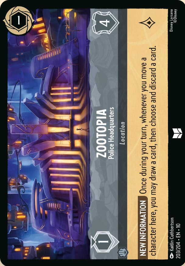 Disney Lorcana TCG: Zootopia, Police Headquarters
