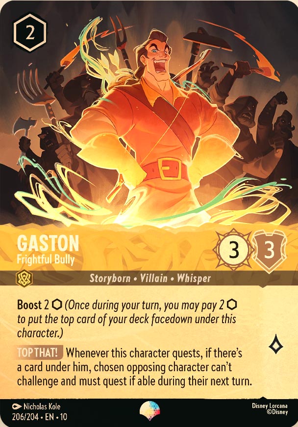 Disney Lorcana TCG: Gaston, Frightful Bully