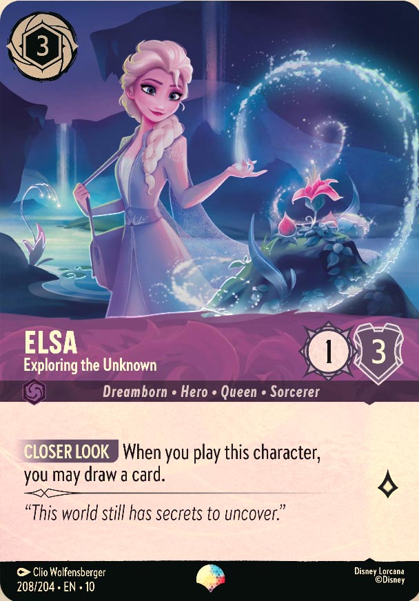 Disney Lorcana TCG: Elsa, Exploring the Unknown