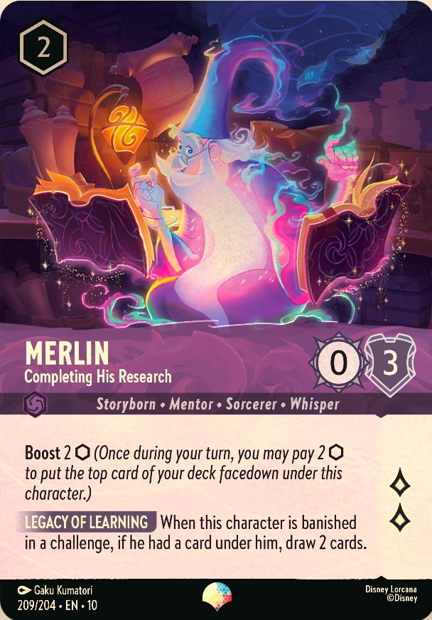 Disney Lorcana TCG: Merlin, Completeing His Research