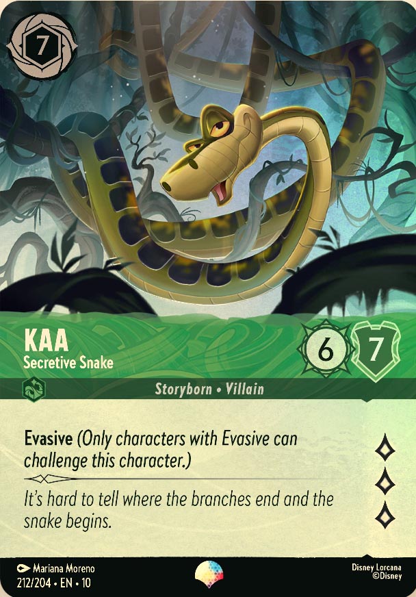 Disney Lorcana TCG: Kaa, Secretive Snake