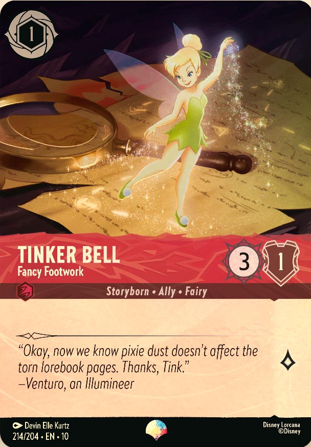 Disney Lorcana TCG: Tinker Bell, Fancy Footwork