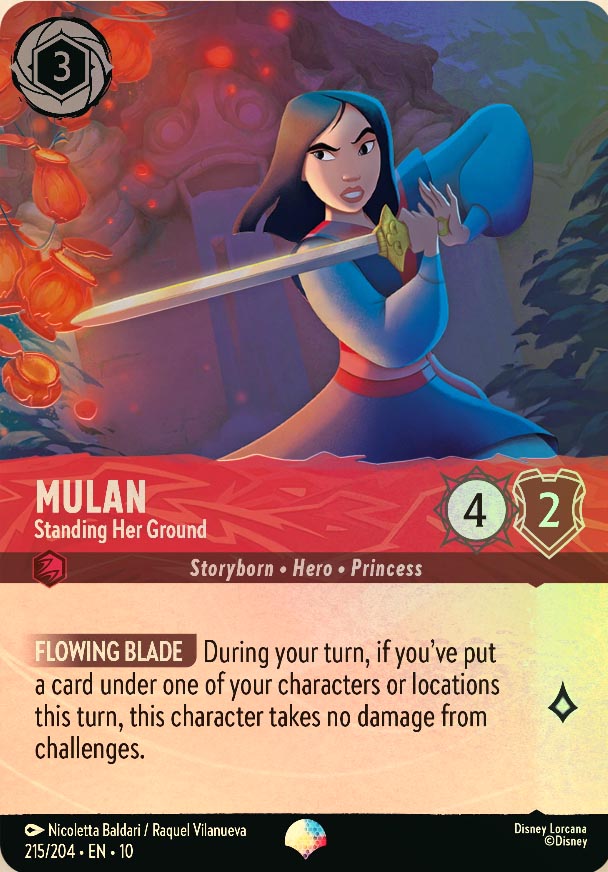 Disney Lorcana TCG: Mulan, Standing Her Ground